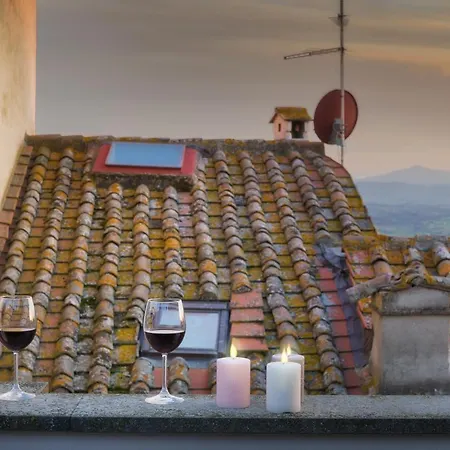 Terrazza Silena, Centro Storico Con Vista Cortona! Lejlighed