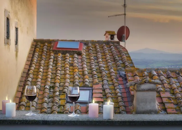 Terrazza Silena, Centro Storico Con Vista Cortona! דירה