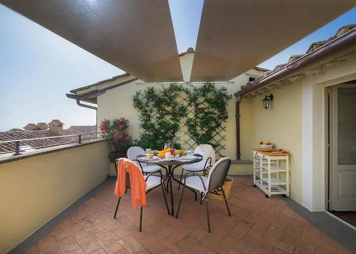 アパート Terrazza Silena, Centro Storico Con Vista Cortona! *