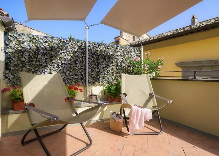 Terrazza Silena, Centro Storico Con Vista Cortona! Lägenhet